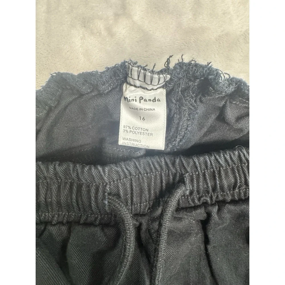 Mini Panda Boys Pants Casual Trousers Joggers Black Size 16‎